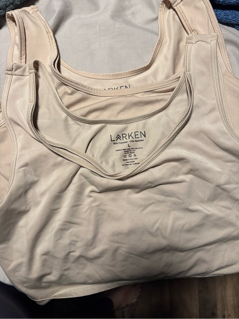 2 Larken X Nursing Bras - Nude